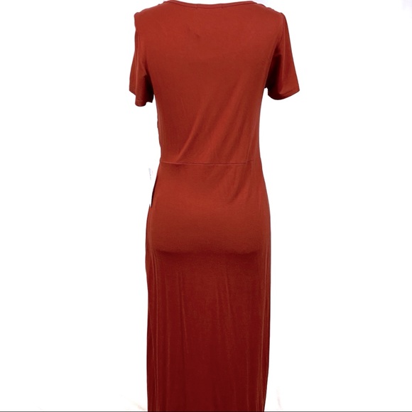West Kei, Rust Color Midi Dress, Size S - Picture 4 of 6